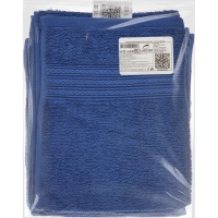 Набор полотенец махровых Luscan/бордюр 400г/м2, 50х90 тем-син, 10шт/уп