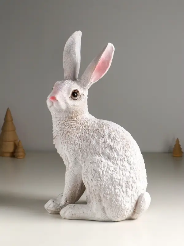 Копилка "Зайчик русак" с глиттером, 36 см,