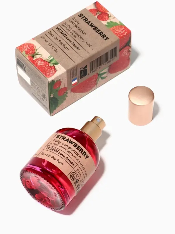 Парфюмерная вода женская Vegan Love Studio Strawberry, 50 мл (аромат земляники)