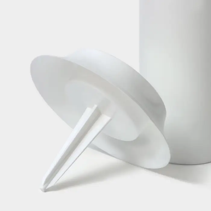 Ваза для цветов, 2.8 л, d=19 см, h=40 см, пластиковая, белая