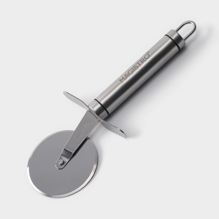 Нож для пиццы и теста Magistro Solid, 20,5 см, d=6,5 см, цвет хромированный Нож для пиццы и теста Magistro Solid, 20,5 см, d=6,5 см, цвет хромированный