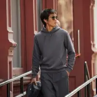 Толстовка Hooded серый меланж, размер XS