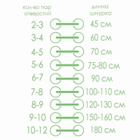 Шнурки для обуви, кевларовые, пара, круглые, d = 4 мм, 180 см, цвет чёрный