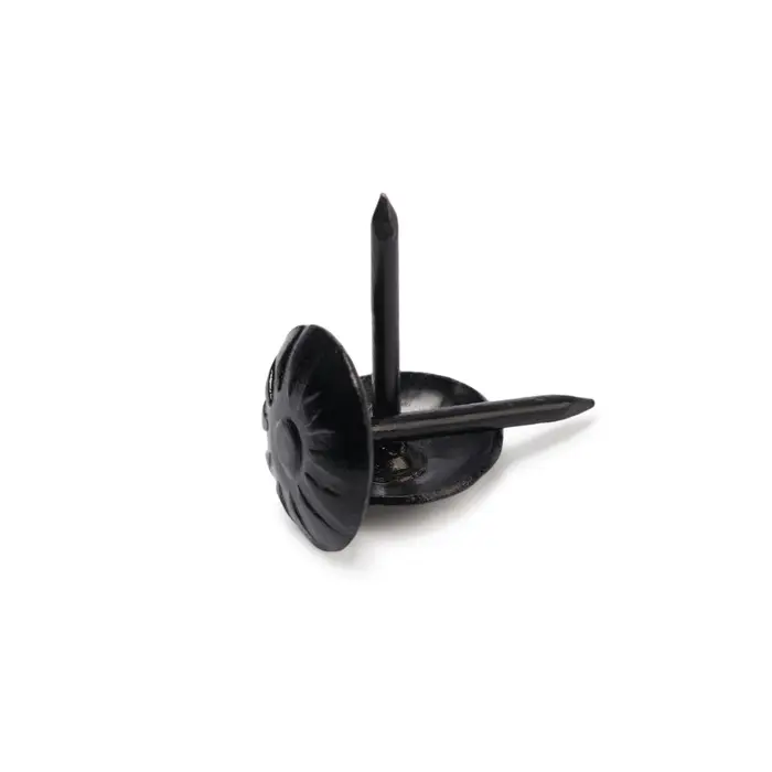 Гвозди ТУНДРА, декоративные, обивочные, фактурные, 11×16 мм, черный, 100 шт. Гвозди ТУНДРА, декоративные, обивочные, фактурные, 11×16 мм, черный, 100 шт.