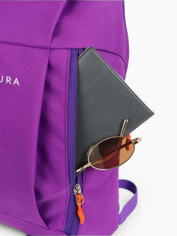 Рюкзак спортивный TEXTURA, на молнии, с карманом, размер 20&times;11&times;39 см, фиолетовый