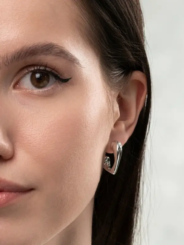 Серьги QF &laquo;Сердце леопарда&raquo;, набор 4 пары, бусины, цвет золото, серебро