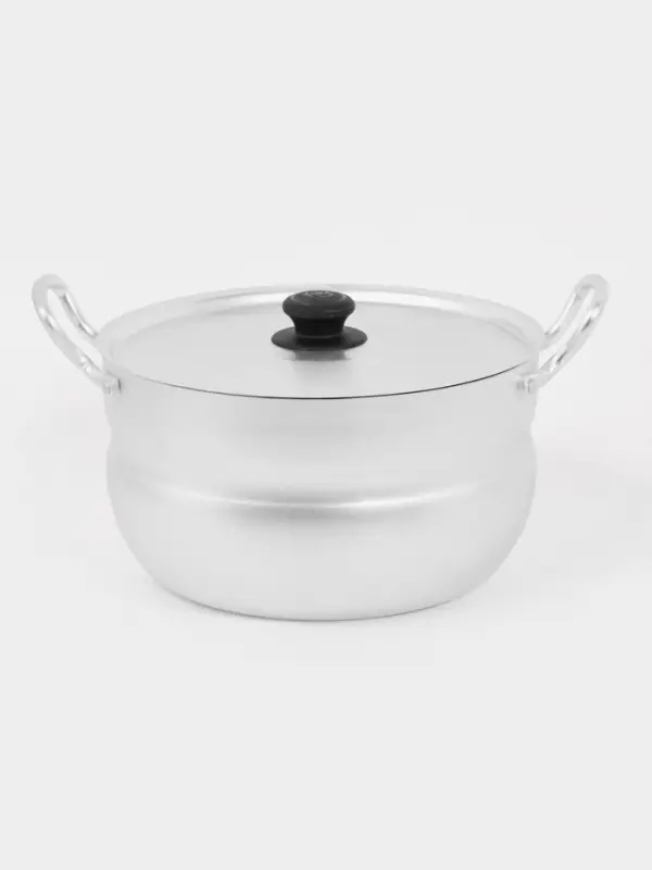 Набор кастрюль &laquo;Матрёшка&raquo;, 7 предметов: 1.7 л, 2.5 л, 3 л, 4.5 л, 6 л, 8 л, 10 л, металлические ручки и крышки, листовой алюминий 1.5-1.75 мм, серебристая