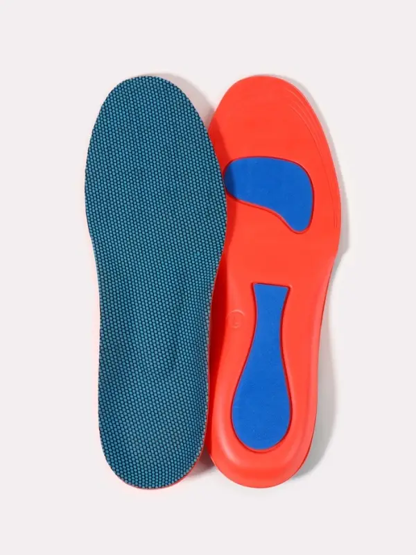 Стельки для обуви, универсальные, спортивные, р-р RU до 44 (р-р Пр-ля до 46), 28 см, пара, синий/красный