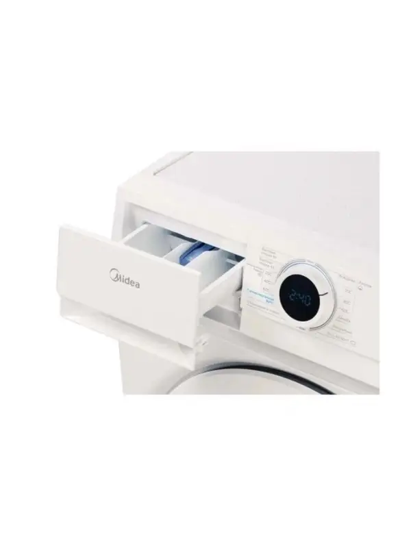 Стиральная машина Midea MF100W60/W, класс А, 1000 об/мин, 6 кг, 15 программ, белая