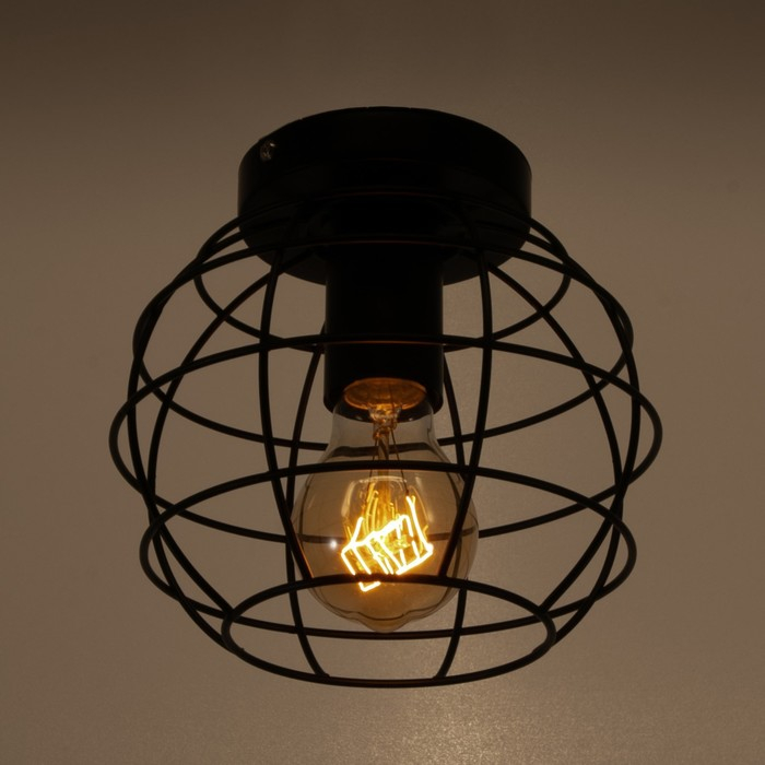 Люстра  Люстра "Нола" 1х60Вт E27 черный 18х18х14 см BayerLux
