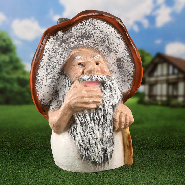 Садовая фигура  Садовая фигура "Гриб Старик боровик" огромный 64х46см