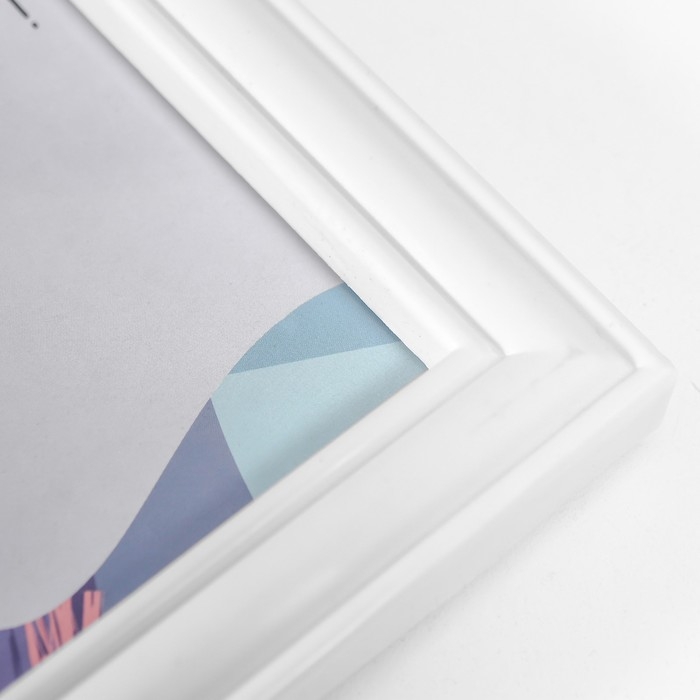 Фоторамка на 2 фото 10х10, 10х15 см+зеркало  Фоторамка на 2 фото 10х10, 10х15 см+зеркало "Улыбка" белая набор 3 шт 31х27 см