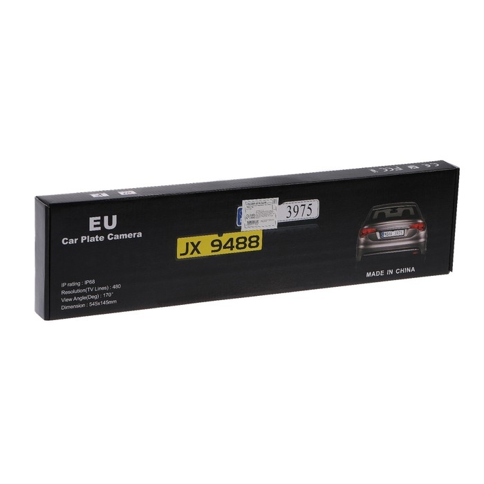 Рамка гос номера с камерой заднего вида, угол 170°, провод 6 м Рамка гос номера с камерой заднего вида, угол 170°, провод 6 м