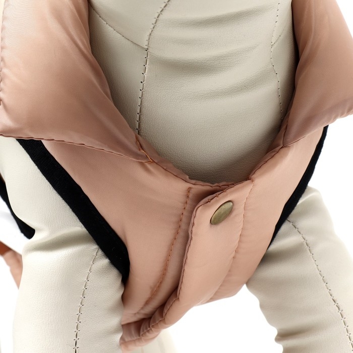 Куртка для собак  Куртка для собак "Шоколад", размер M (ДС 33, ОГ 46, ОШ 33), бежево-коричневая