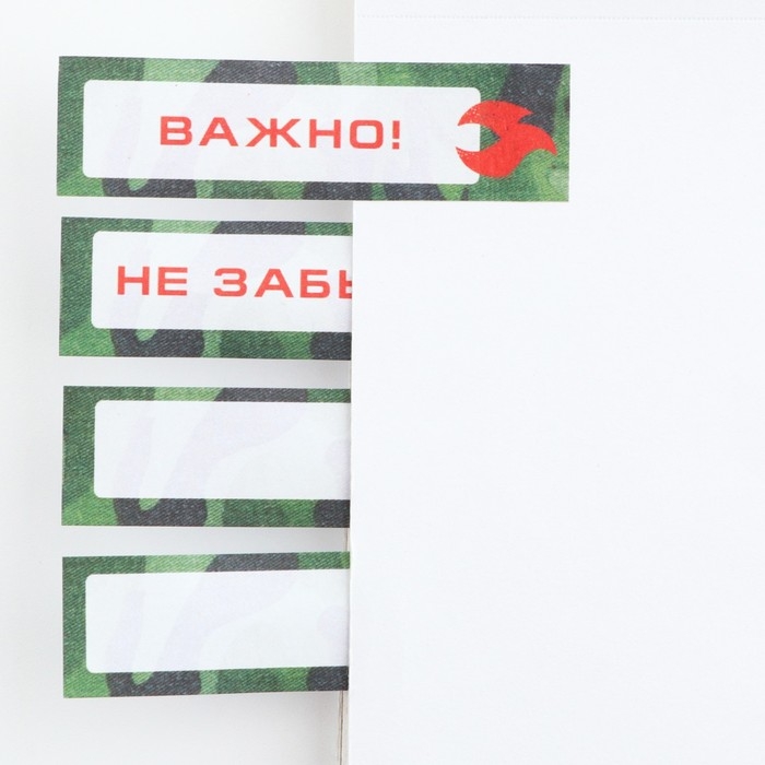 Подарочный набор стикера-закладки и ручка «Настоящий герой», 20 л в блоке Подарочный набор стикера-закладки и ручка «Настоящий герой», 20 л в блоке