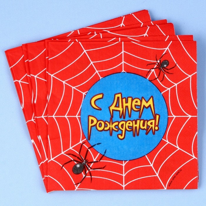 Набор для праздника «С днём рождения. Паутина» Набор для праздника «С днём рождения. Паутина»