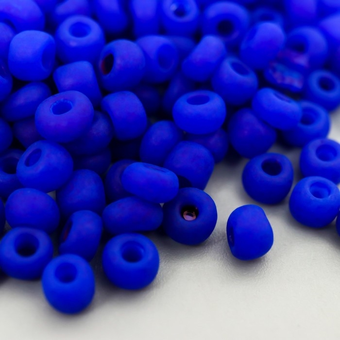 Бисер стекло 6/0  Бисер стекло 6/0 "Матовый. Ультрамарин" 30 гр