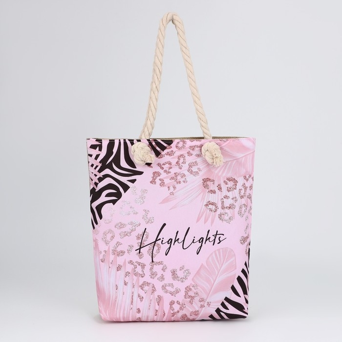 Сумка женская пляжная Сумка женская пляжная "Highlights", 35х40 см