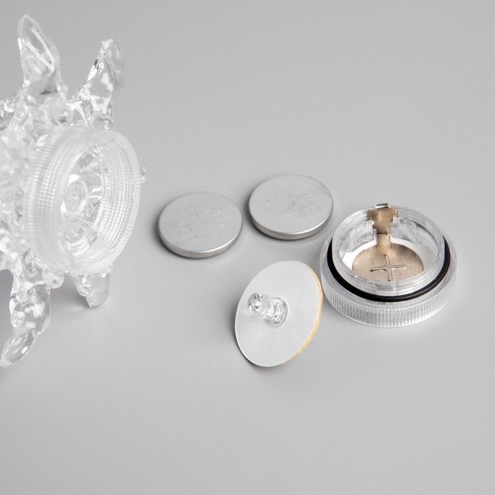 Ёлочная игрушка «Хрустальная ёлочка» 18 см, от батареек, свечение мульти (RGB) Ёлочная игрушка «Хрустальная ёлочка» 18 см, от батареек, свечение мульти (RGB)