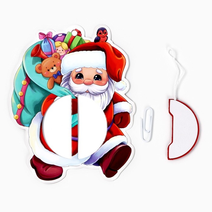 Ёлочная игрушка новогодняя «Дед мороз», на Новый год, 10,9 х 13,8 см Ёлочная игрушка новогодняя «Дед мороз», на Новый год, 10,9 х 13,8 см