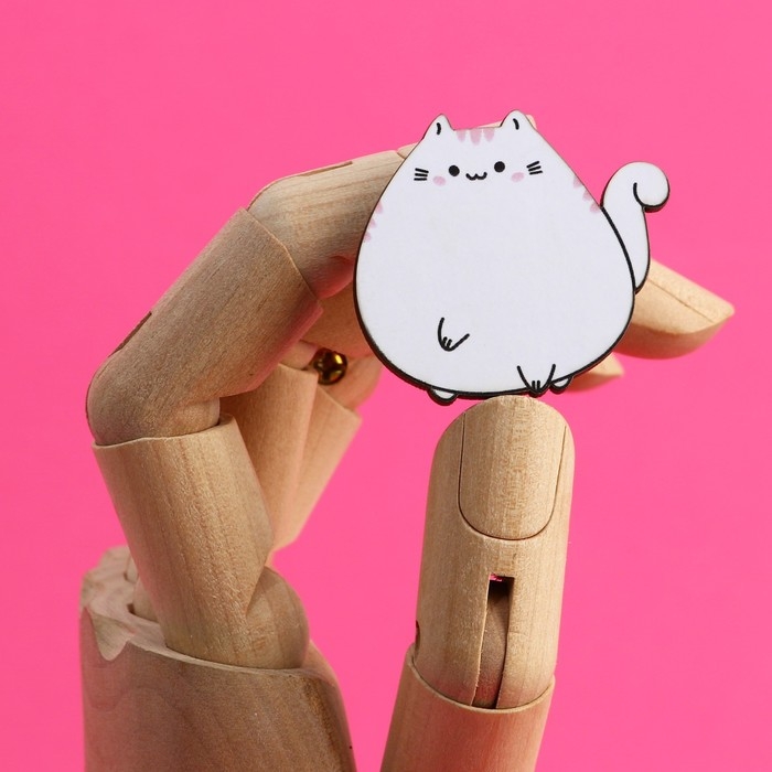 Значки деревянные, неразлучники &laquo;Мир Дружба Жвачка&raquo;, 2 шт., 8 х 12 см.