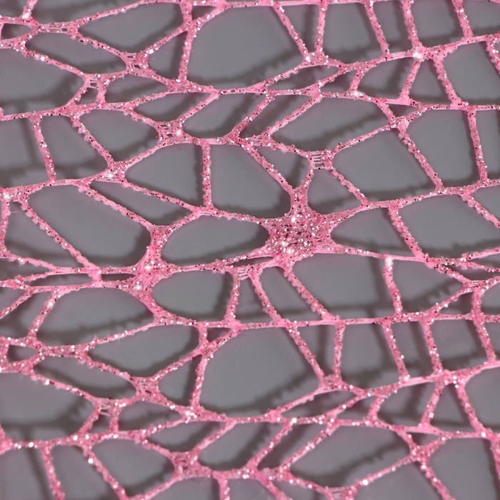 Упаковка для цветов  Упаковка для цветов "Паутинка с глиттером" розовая, 48 см х 4,5 м