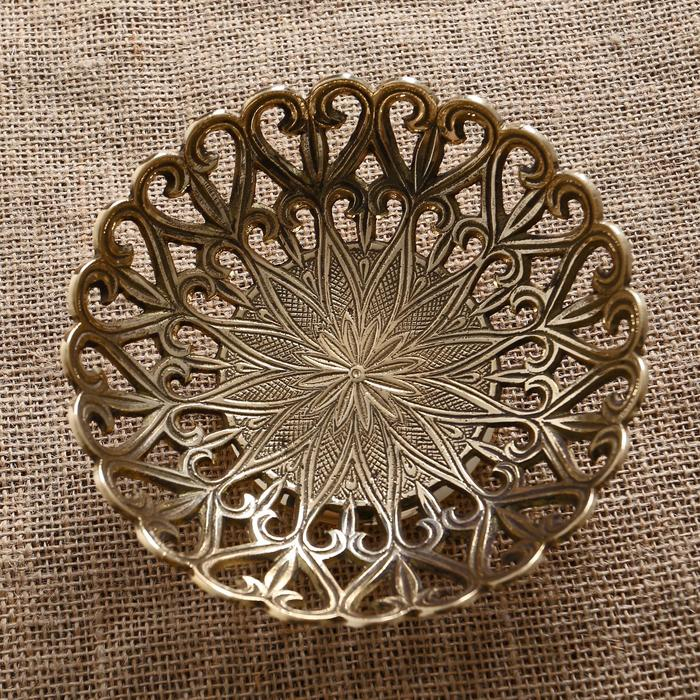 Блюдо Блюдо "Геометрические узоры" латунь 15х15х5 см