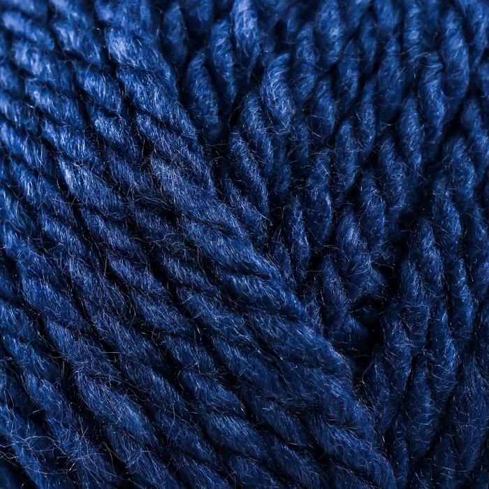 Пряжа Пряжа "Осенняя" 25% шерсть, 75% акрил высокообъемный 150м/200гр (156-Индиго)
