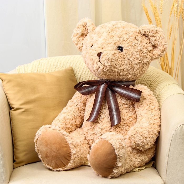 Мягкая игрушка «Медведь» кудрявый, 70 см, цвет бежевый