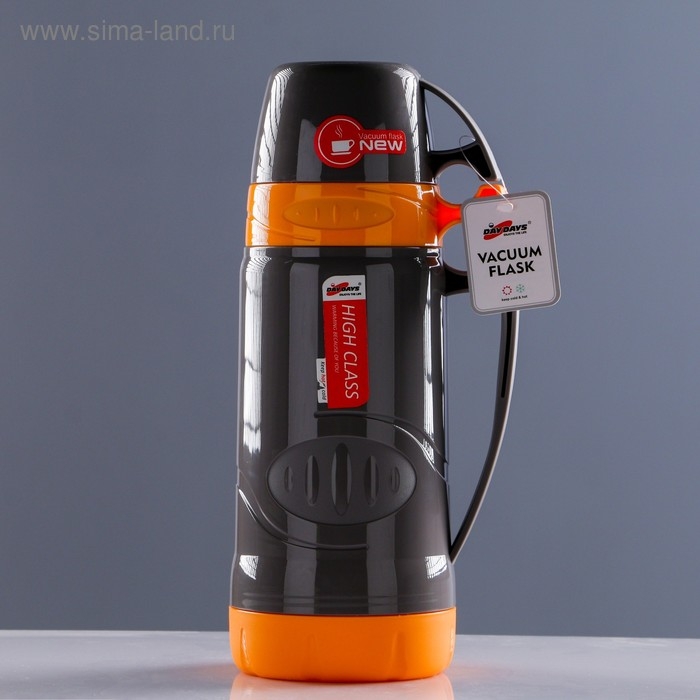 Термос 1 л, со стеклянной колбой, 11 х 31см, микс