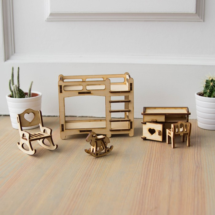 Набор мебели для кукол «Детская» Набор мебели для кукол «Детская»