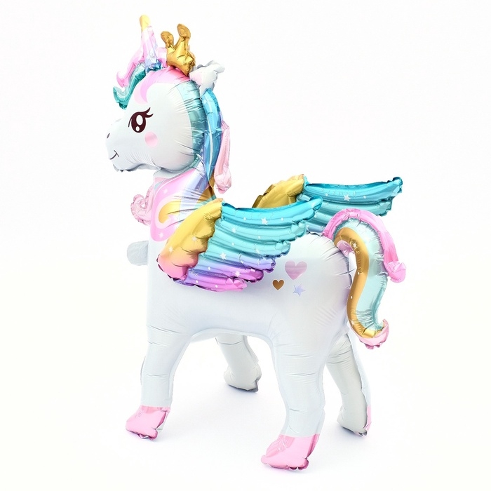 Шар фольгированный 26 Шар фольгированный 26" «Единорог с крыльями», под воздух