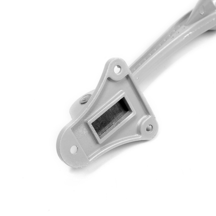Фиксатор дверной Фиксатор дверной "АЛЛЮР" КН-130 WW, "козья ножка", цвет Серый