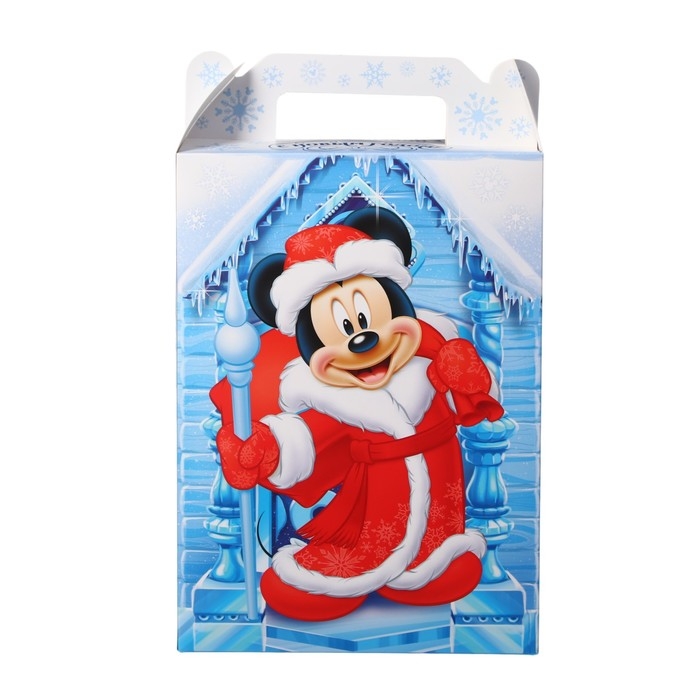 Коробка подарочная складная Коробка подарочная складная "С Новым годом!", 20х33х10 см, Микки Маус