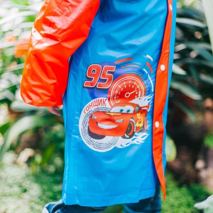 Дождевик детский, размер L, 110-120 см , Тачки Дождевик детский, размер L, 110-120 см , Тачки