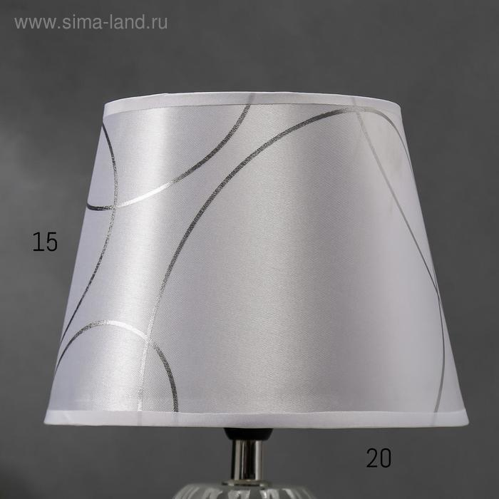 Лампа настольная 16192/1 E14 40Вт серый с серебром 20х20х33 см RISALUX