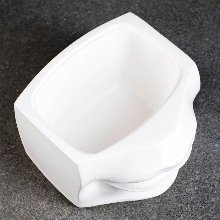 Кашпо - органайзер Кашпо - органайзер "Губы Давида" белое, 16х11,5х16см