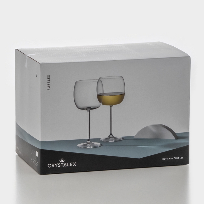 Набор стеклянных бокалов для вина «Баблс», 490 мл, 6 шт