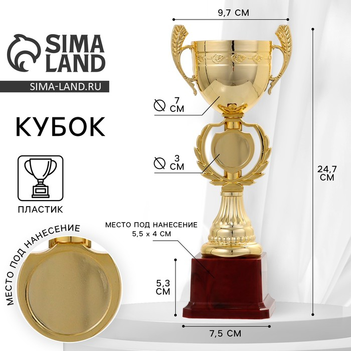 Кубок 081, наградная фигура, золото, подставка пластик, 24,7 х 9,7 х 7,5 см. Кубок 081, наградная фигура, золото, подставка пластик, 24,7 х 9,7 х 7,5 см.