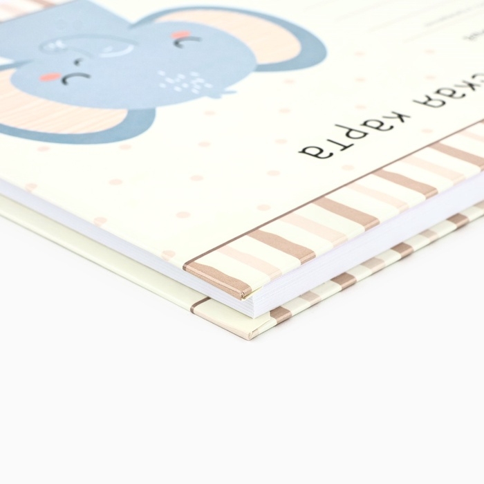 Медицинская карта в твердой обложке Форма №112/у Медицинская карта в твердой обложке Форма №112/у "Слоник", 80 листов