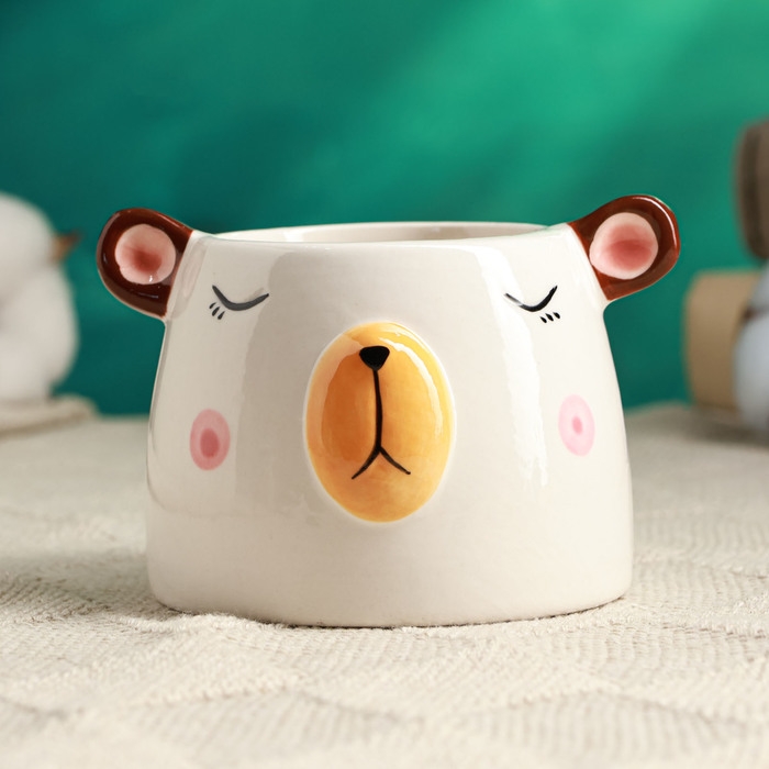 Кашпо  Кашпо "Милый мишка" 9х9х6см