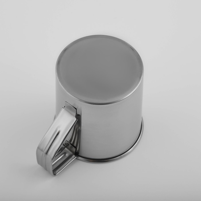 Кружка из нержавеющей стали Доляна «Индия», 250 мл, 9,5×6,8×9 см, с крышкой Кружка из нержавеющей стали Доляна «Индия», 250 мл, 9,5×6,8×9 см, с крышкой