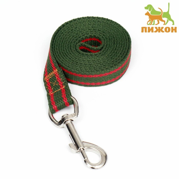 Поводок брезентовый, 1,6 м х 2 см, хаки/оранжевый Поводок брезентовый, 1,6 м х 2 см, хаки/оранжевый