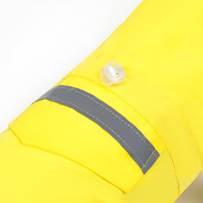 Комбинезон для собак, демисезонный с подкладом, размер 2XL (ДС 42, Ог 56 см), желтый Комбинезон для собак, демисезонный с подкладом, размер 2XL (ДС 42, Ог 56 см), желтый