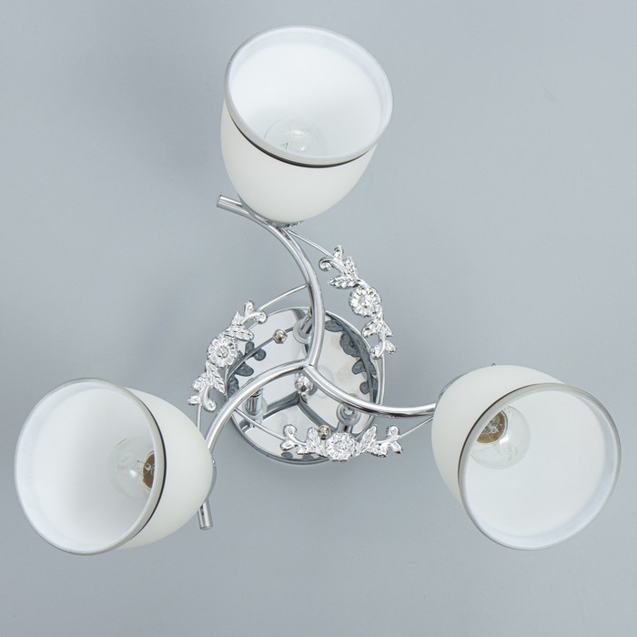 Люстра Люстра "Офелия" 3хЕ27 40т хром 48х48х25 см BayerLux