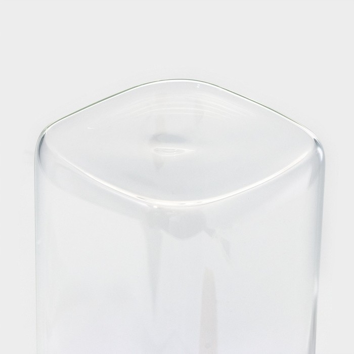 Банка стеклянная для хранения сыпучих продуктов BellaTenero «Эко. Квадратная», 1,5 л, 10×21 см, с бамбуковой крышкой