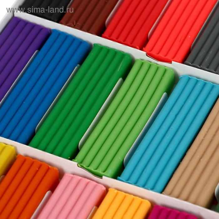 Пластилин 21 цвет 420 г Пластилин 21 цвет 420 г "Школа творчества"