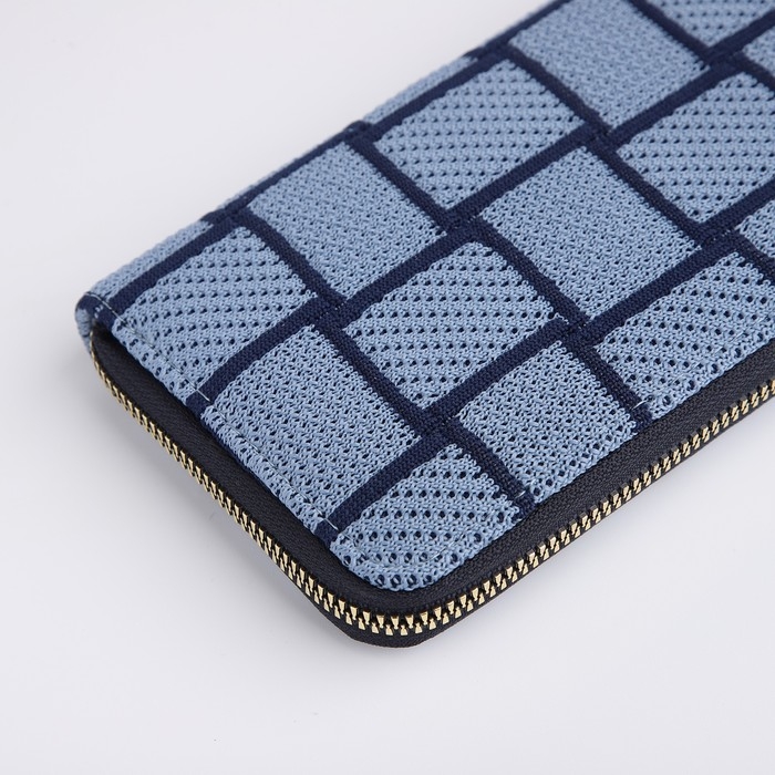 Кошелёк женский на молнии, цвет синий Кошелёк женский на молнии, цвет синий