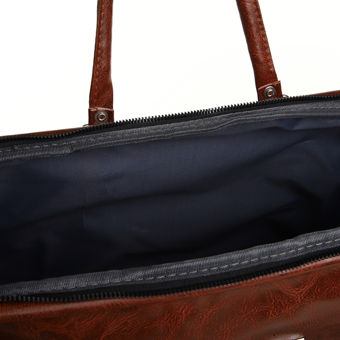 Сумка дорожная на молнии, цвет коричневый Сумка дорожная на молнии, цвет коричневый