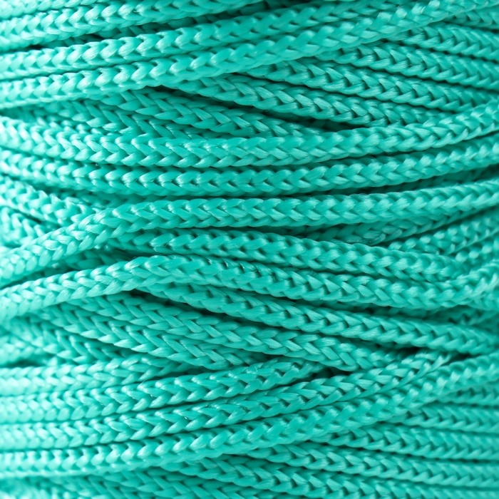 Шнур вязаный полипропиленовый без сердечника 3 мм /50 м (зеленый) Шнур вязаный полипропиленовый без сердечника 3 мм /50 м (зеленый)